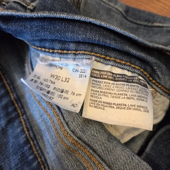 Levi's Women's High Rise Straight Jeans 30x32 - Picture 3 of 5